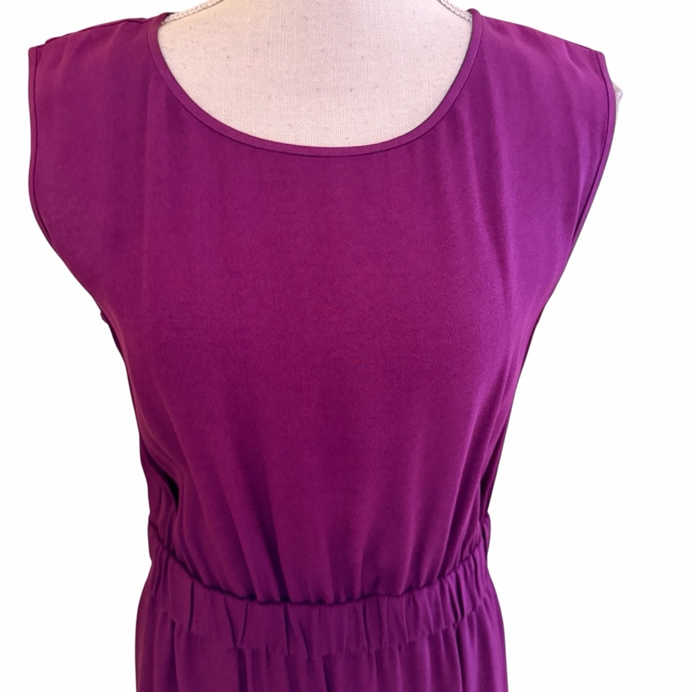 Theory purple sleeveless "Lydan" Mini Dress S, casual with pockets - Picture 2 of 12